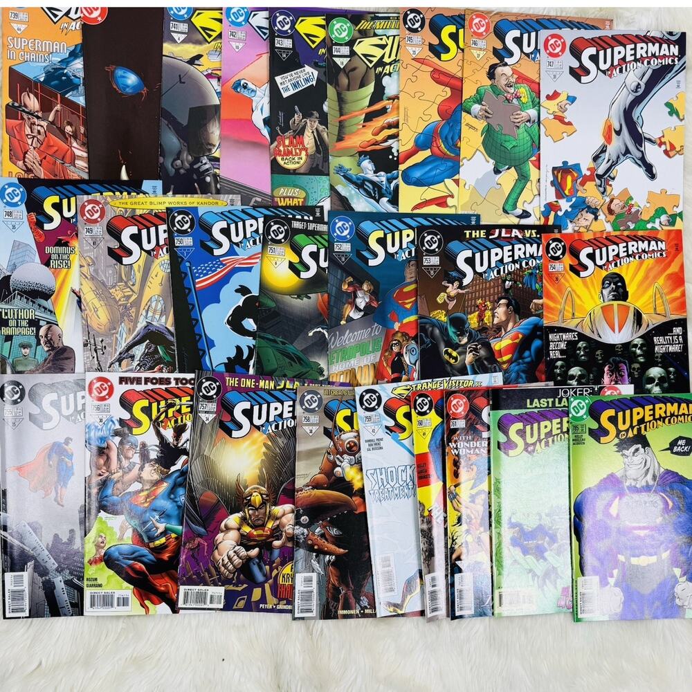 Superman Action Comics‎ 739-761 784-785 Lot Bizarro Joker Last Laugh Mark Millar